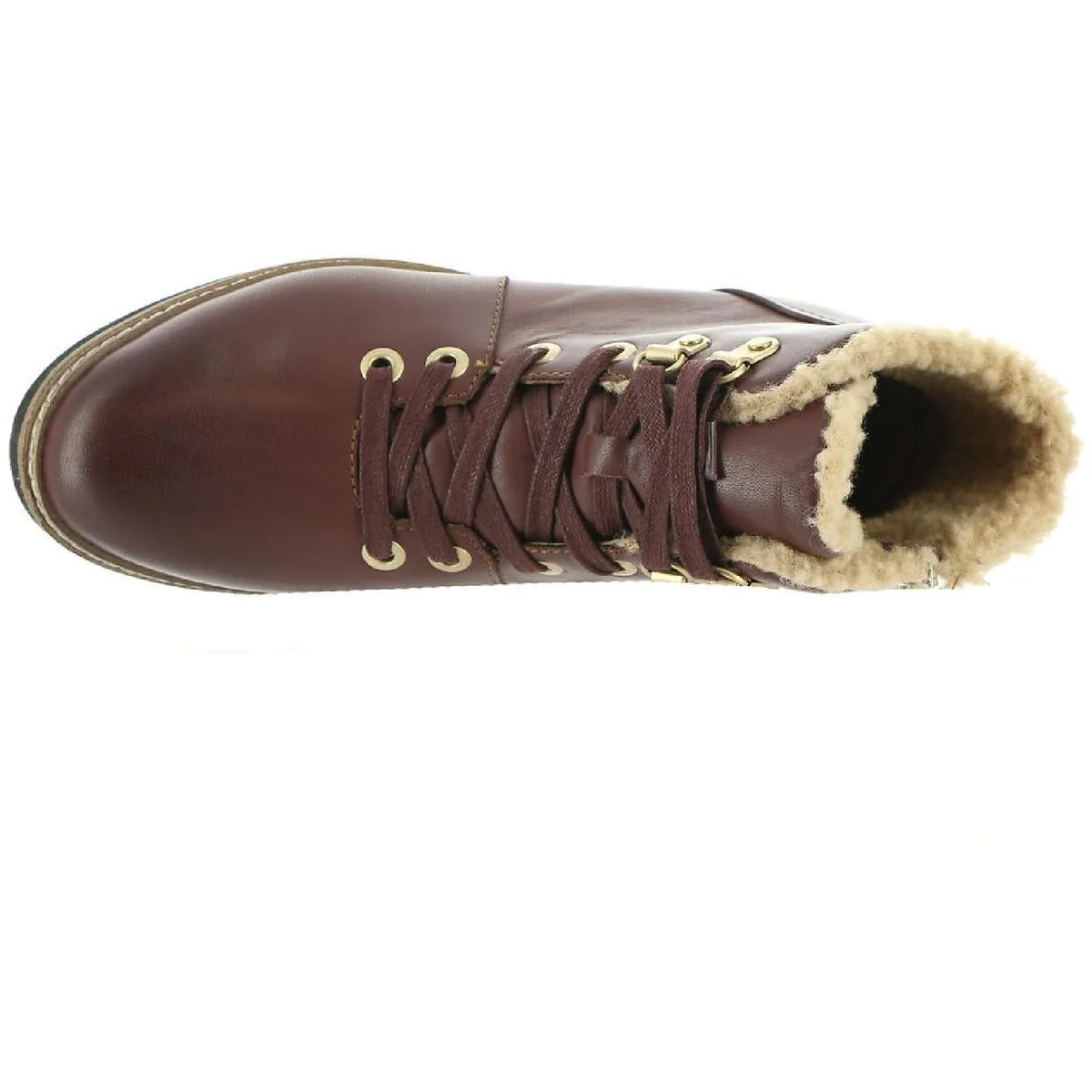 Wilcox Womens Leather Lace-Up Booties