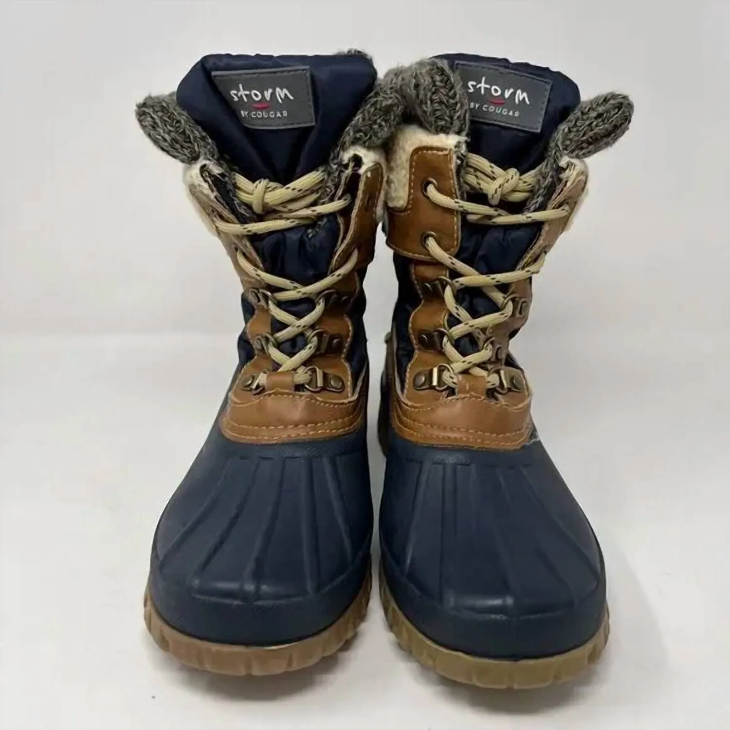 Women's Creek Boot In Navy/ Tan