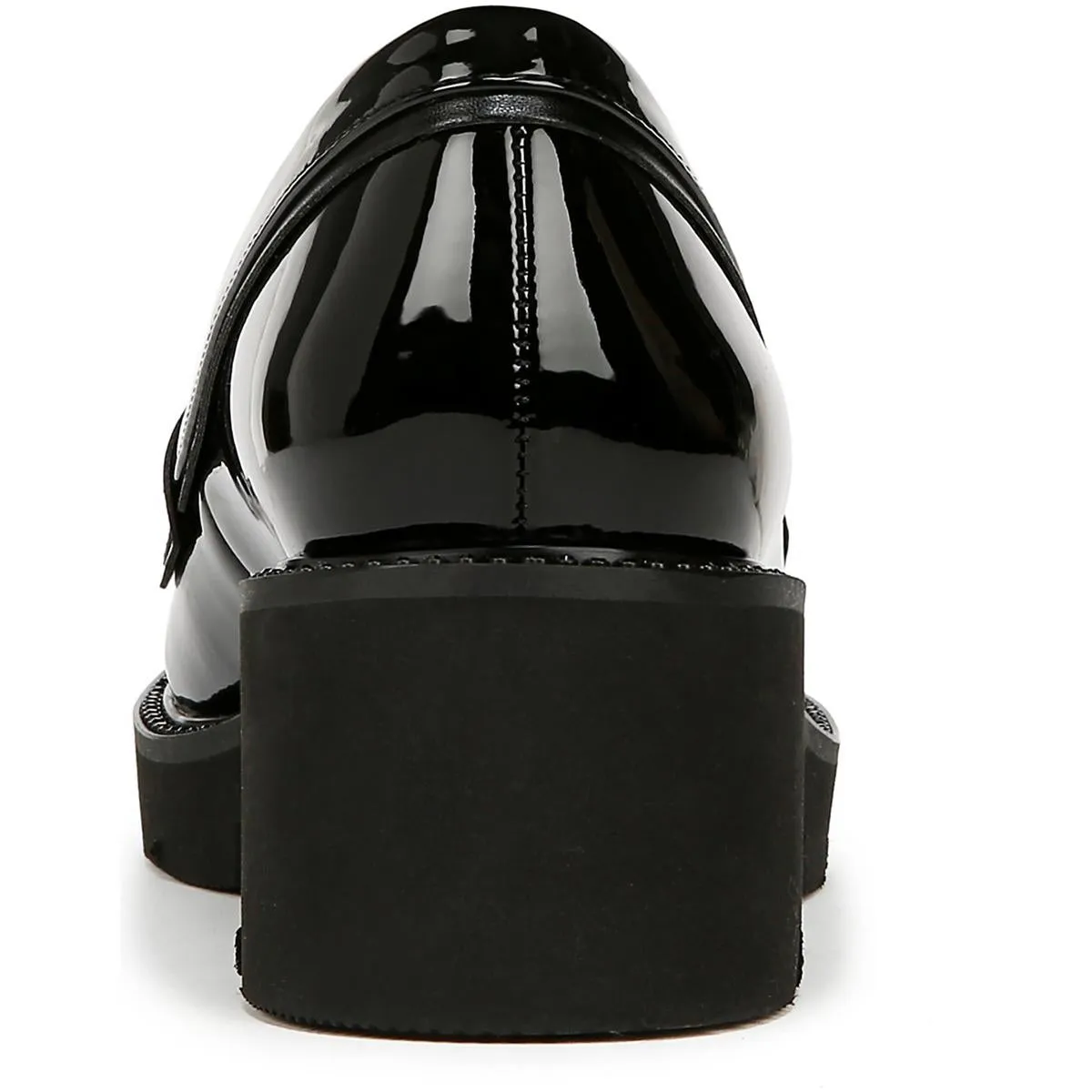 Womens Faux Patent Leather Penny Loafers