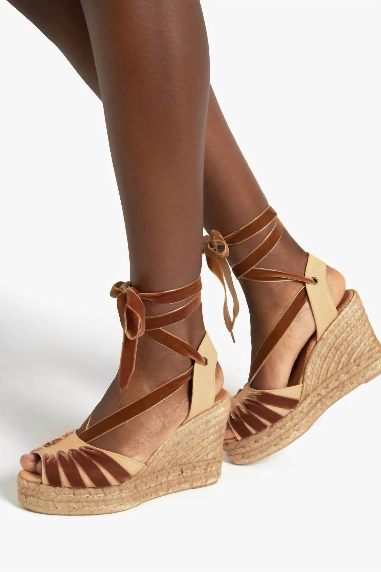 Women's High Catalina Espadrille In Honey/gold