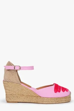 Women's Mary Jane Espadrille In Pink/peony