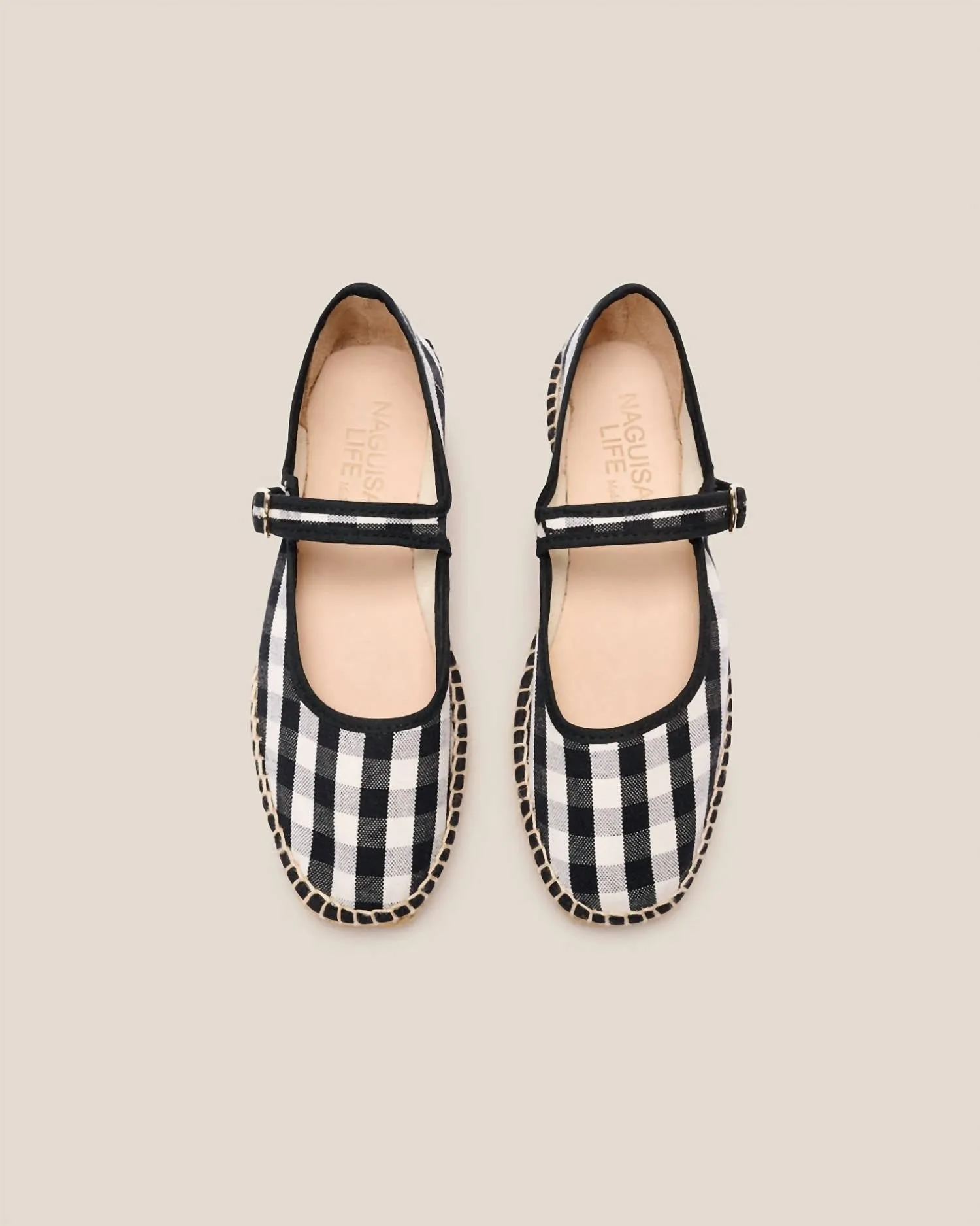 Women's Peonia Maryjane Espadrilles In Black Check