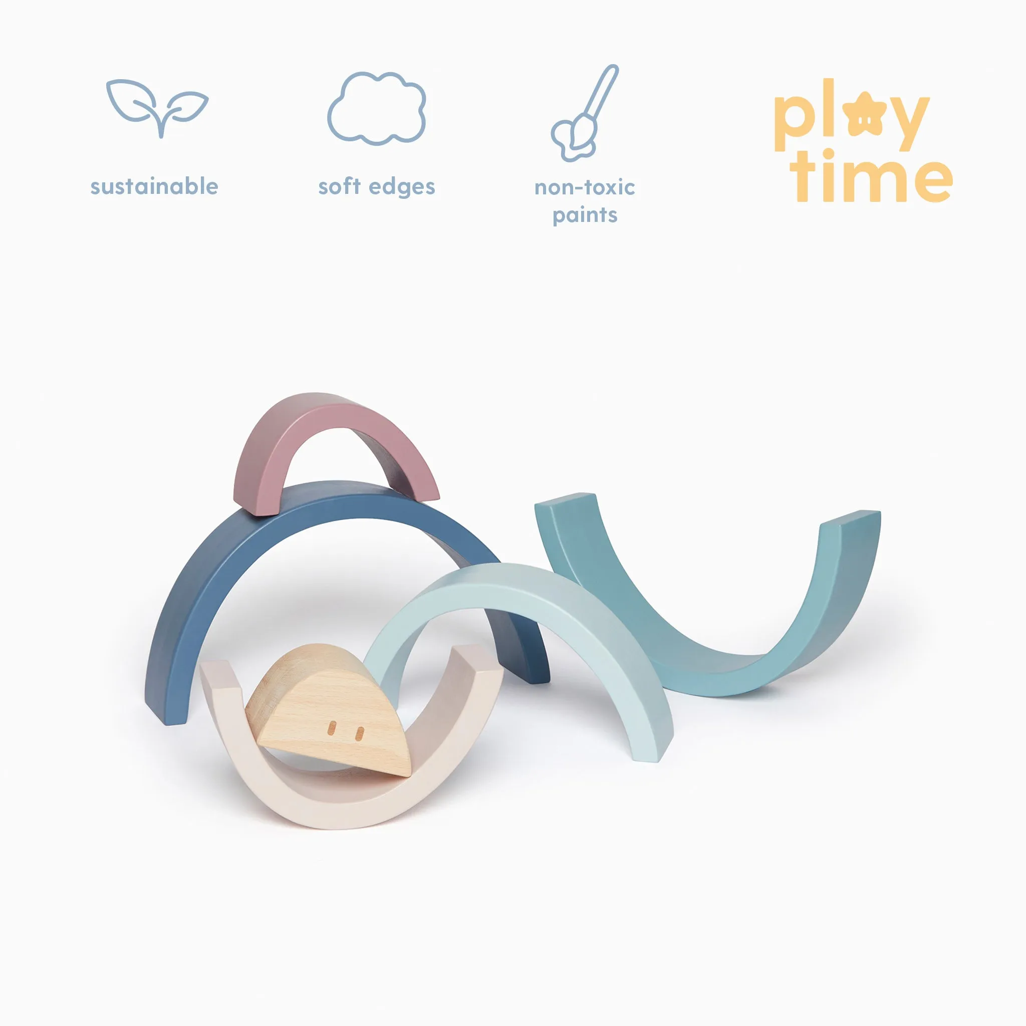 Wooden Baby Toys Gift Set